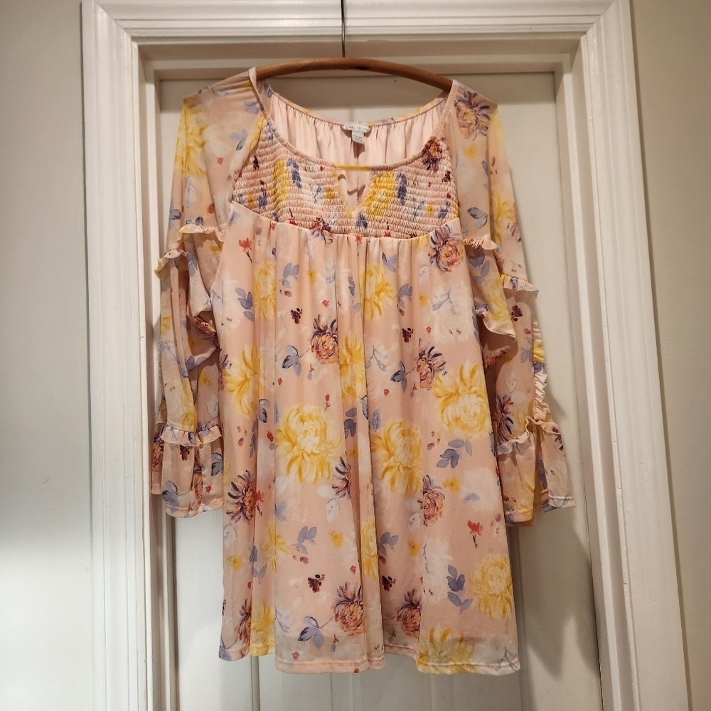 Cato Butterfly Blouse | Size 22 | Pink Fairy Y2K Dream Top